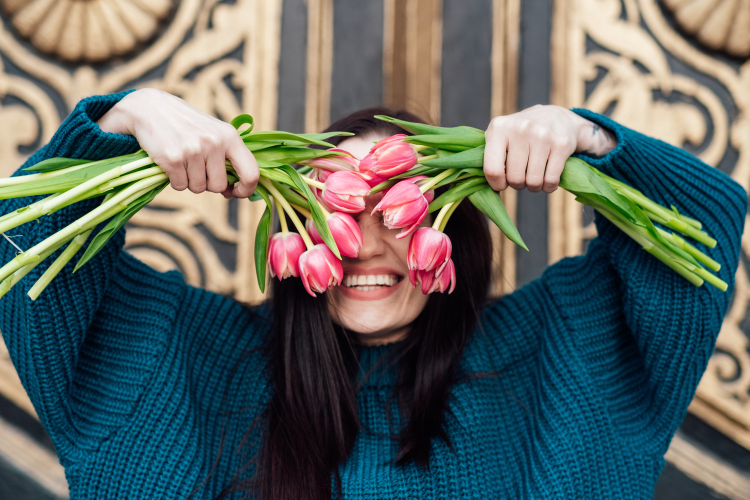 Self-love and self-confidence. Ways to Practice Self-Love and Be Good to Yourself. Surrounding yourself with positivity. Alone woman with flowers enjoy life outdoors